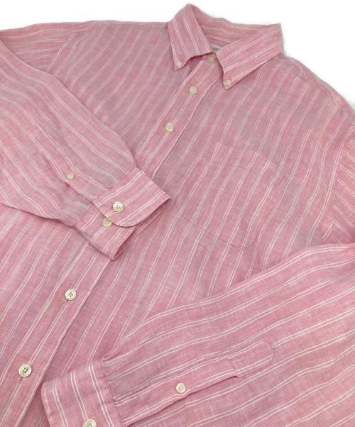 BROOKS BROTHERS（ブルックスブラザーズ）BROOKS BROTHERS (ブルックスブラザーズ) リネンボタンダウンシャツ ピンク サイズ:Lの古着・服飾アイテム