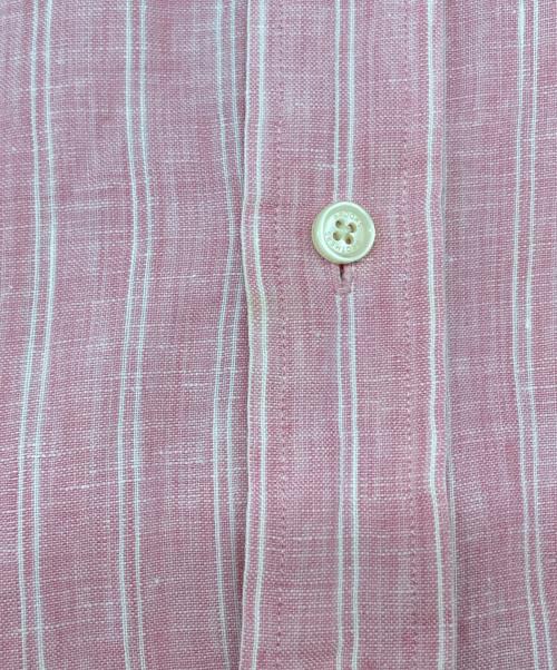 BROOKS BROTHERS（ブルックスブラザーズ）BROOKS BROTHERS (ブルックスブラザーズ) リネンボタンダウンシャツ ピンク サイズ:Lの古着・服飾アイテム