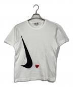 PLAY COMME des GARCONSプレイコムデギャルソン）の古着「プリントTシャツ」｜ホワイト