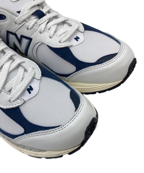 NEW BALANCE（ニューバランス）NEW BALANCE (ニューバランス) ローカットスニーカー ホワイト×ネイビー サイズ:US 7の古着・服飾アイテム