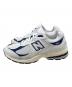 NEW BALANCE (ニューバランス) ローカットスニーカー ホワイト×ネイビー サイズ:US 7：7000円