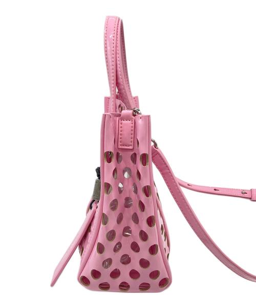 MARC JACOBS（マークジェイコブス）MARC JACOBS (マークジェイコブス) THE TAG TOTE 21 2WAYバッグ　ショルダーバッグ ピンク サイズ:実寸参照の古着・服飾アイテム