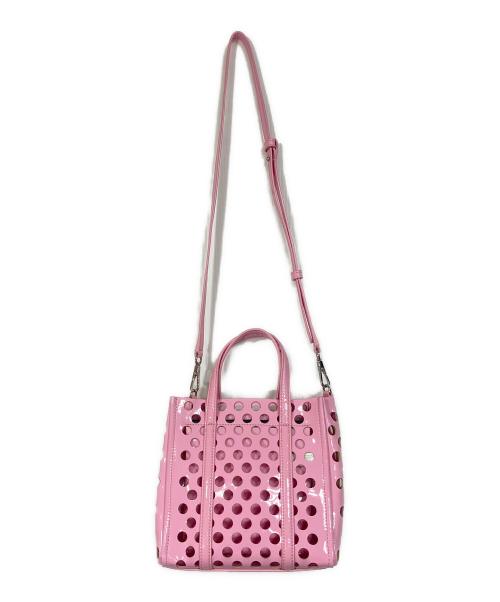 MARC JACOBS（マークジェイコブス）MARC JACOBS (マークジェイコブス) THE TAG TOTE 21 2WAYバッグ　ショルダーバッグ ピンク サイズ:実寸参照の古着・服飾アイテム
