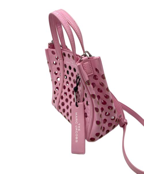 MARC JACOBS（マークジェイコブス）MARC JACOBS (マークジェイコブス) THE TAG TOTE 21 2WAYバッグ　ショルダーバッグ ピンク サイズ:実寸参照の古着・服飾アイテム