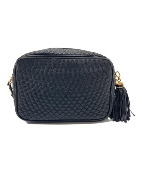 BALLY（バリー）BALLY (バリー) キルティング チェーン ショルダーバッグ　ミニバッグ　セレモニー ブラックの古着・服飾アイテム