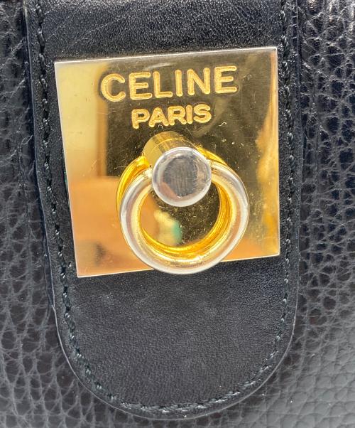 CELINE（セリーヌ）CELINE (セリーヌ) ガンチーニショルダーバッグ　OLD CELINE ブラック サイズ:実寸参照の古着・服飾アイテム
