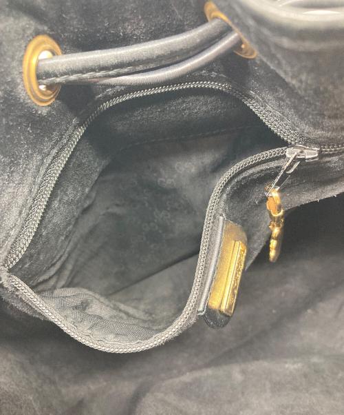 GUCCI（グッチ）GUCCI (グッチ) 巾着ショルダーバッグ ブラック サイズ:実寸参照の古着・服飾アイテム