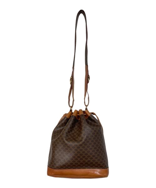 CELINE（セリーヌ）CELINE (セリーヌ) マカダムショルダーバッグ ブラウン サイズ:実寸参照の古着・服飾アイテム