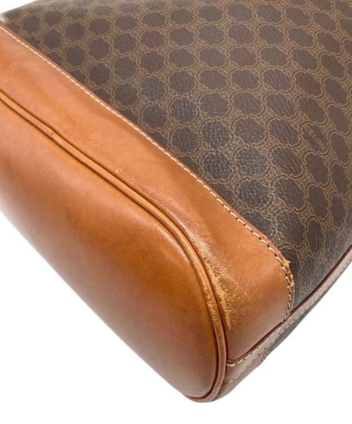 CELINE（セリーヌ）CELINE (セリーヌ) マカダムショルダーバッグ ブラウン サイズ:実寸参照の古着・服飾アイテム