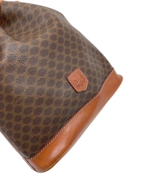 CELINE（セリーヌ）CELINE (セリーヌ) マカダムショルダーバッグ ブラウン サイズ:実寸参照の古着・服飾アイテム