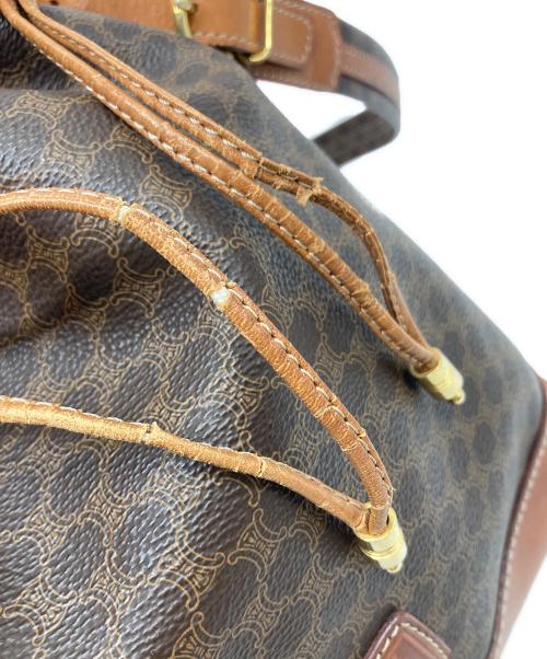 CELINE（セリーヌ）CELINE (セリーヌ) マカダムショルダーバッグ ブラウン サイズ:実寸参照の古着・服飾アイテム