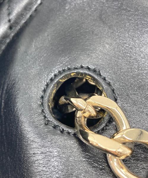 BURBERRY（バーバリー）BURBERRY (バーバリー) キルティングチェーンレザーバッグ　イタリア製 ブラック サイズ:実寸参照の古着・服飾アイテム