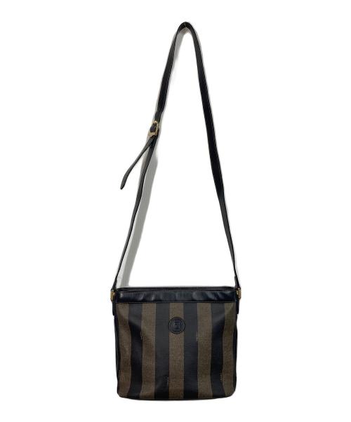 FENDI（フェンディ）FENDI (フェンディ) ペカンショルダーバッグ ブラウン×ブラックの古着・服飾アイテム