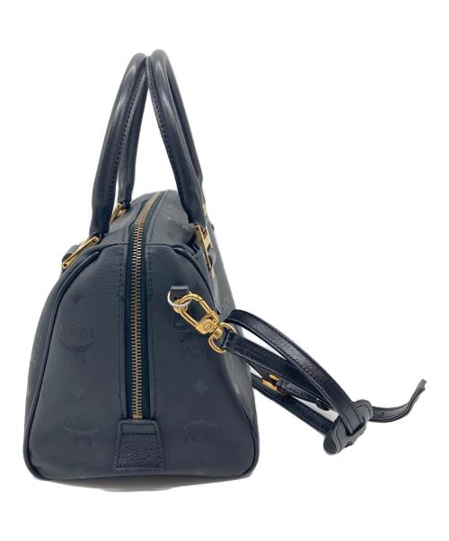 MCM（エムシーエム）MCM (エムシーエム) ミニボストンバッグ　2WAYバッグ　ハンドバッグ　ショルダーバッグ ブラック サイズ:実寸参照の古着・服飾アイテム