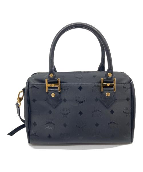 MCM（エムシーエム）MCM (エムシーエム) ミニボストンバッグ　2WAYバッグ　ハンドバッグ　ショルダーバッグ ブラック サイズ:実寸参照の古着・服飾アイテム