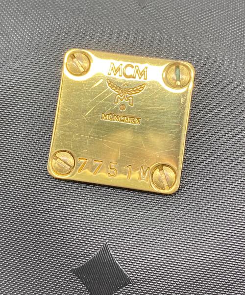 MCM（エムシーエム）MCM (エムシーエム) ミニボストンバッグ　2WAYバッグ　ハンドバッグ　ショルダーバッグ ブラック サイズ:実寸参照の古着・服飾アイテム
