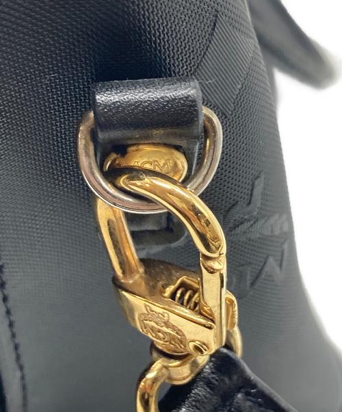 MCM（エムシーエム）MCM (エムシーエム) ミニボストンバッグ　2WAYバッグ　ハンドバッグ　ショルダーバッグ ブラック サイズ:実寸参照の古着・服飾アイテム