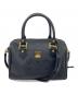 MCM（エムシーエム）の古着「ミニボストンバッグ　2WAYバッグ　ハンドバッグ　ショルダーバッグ」｜ブラック