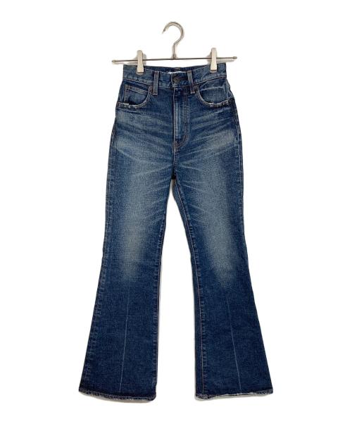 moussy（マウジー）moussy (マウジー) MVS D/BLU FLARE  デニムパンツ　ジーンズ　フレアパンツ　日本製　25年製 インディゴ サイズ:23の古着・服飾アイテム