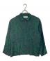 TOGA PULLA（トーガ プルラ）の古着「Inner print shirt  インナープリントシャツ　総柄　日本製」｜グリーン