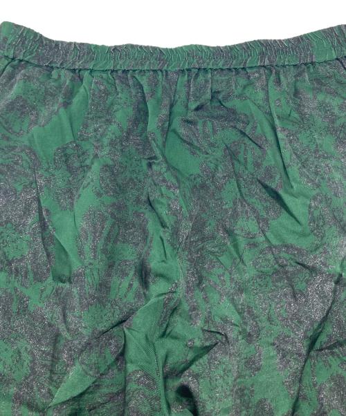 TOGA PULLA（トーガ プルラ）TOGA PULLA (トーガ プルラ) Inner Print Pants  インナープリントパンツ  イージーパンツ　総柄　日本製 グリーン サイズ:36の古着・服飾アイテム