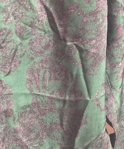 TOGA PULLA（トーガ プルラ）TOGA PULLA (トーガ プルラ) Inner Print Pants  インナープリントパンツ  イージーパンツ　総柄　日本製 グリーン サイズ:36の古着・服飾アイテム