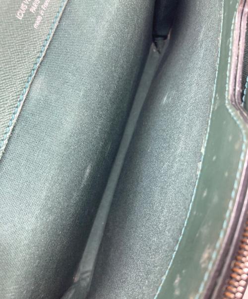 LOUIS VUITTON（ルイ ヴィトン）LOUIS VUITTON (ルイ ヴィトン) ブリーフケース　タイガ　セルヴィエット・クラド　フランス製 グリーン サイズ:実寸参照の古着・服飾アイテム