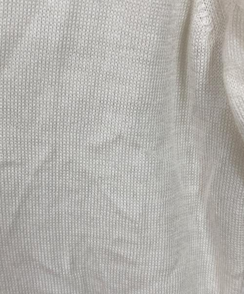 MONCLER（モンクレール）MONCLER (モンクレール) GIROCOLLO TRICOT 異素材ドッキングニット　トルコ製 アイボリー サイズ:Sの古着・服飾アイテム