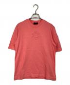 MONCLERモンクレール）の古着「エンボス加工SS T-SHIRT 半袖カットソー　Tシャツ　Tee  トルコ製」｜ピンク