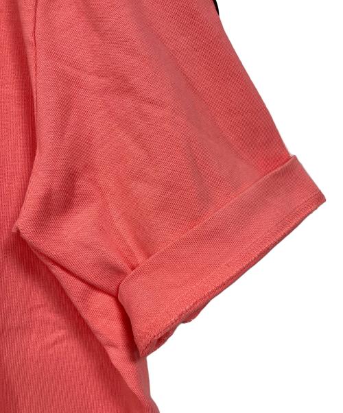 MONCLER（モンクレール）MONCLER (モンクレール) エンボス加工SS T-SHIRT 半袖カットソー　Tシャツ　Tee  トルコ製 ピンク サイズ:Sの古着・服飾アイテム