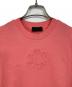 MONCLER (モンクレール) エンボス加工SS T-SHIRT 半袖カットソー　Tシャツ　Tee  トルコ製 ピンク サイズ:S：13000円