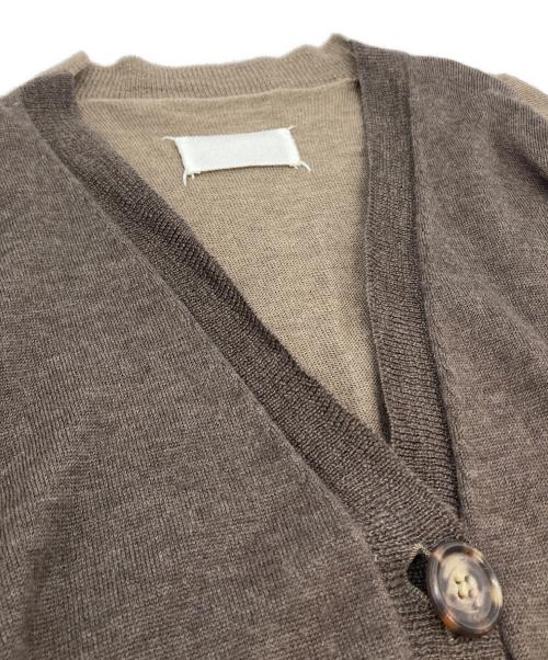 MARTIN MARGIELA（マルタン・マルジェラ）MARTIN MARGIELA (マルタン・マルジェラ) ドッキングカーディガン　ここのえタグ 04AW ブラウン サイズ:Mの古着・服飾アイテム
