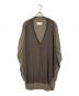 MARTIN MARGIELA（マルタン・マルジェラ）の古着「ドッキングカーディガン　ここのえタグ 04AW」｜ブラウン