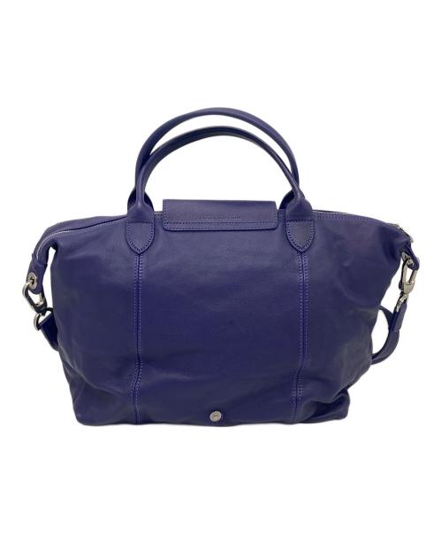 LONGCHAMP（ロンシャン）LONGCHAMP (ロンシャン) ル プリアージュ キュイール エトワール　トートバッグ　ショルダーバッグ　フランス製 パープル サイズ:実寸参照の古着・服飾アイテム