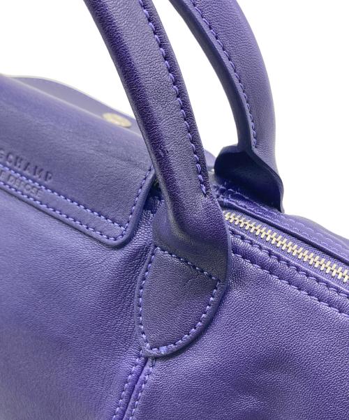 LONGCHAMP（ロンシャン）LONGCHAMP (ロンシャン) ル プリアージュ キュイール エトワール　トートバッグ　ショルダーバッグ　フランス製 パープル サイズ:実寸参照の古着・服飾アイテム