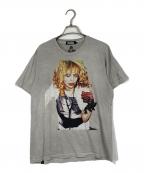 Hysteric Glamourヒステリックグラマー）の古着「COURTNEY LOVE / DIRTY BLONDE グラフィック Tシャツ」｜グレー