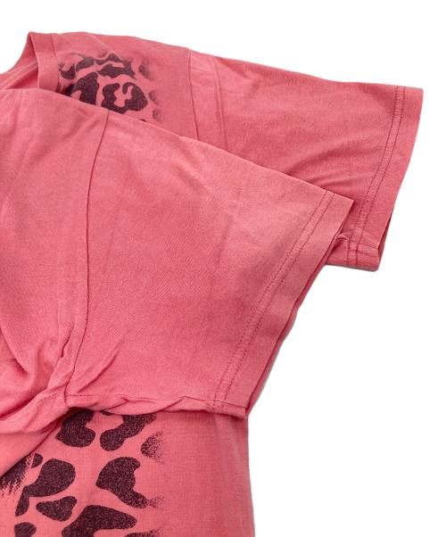 Hysteric Glamour（ヒステリックグラマー）Hysteric Glamour (ヒステリックグラマー) レオパード柄 ヒスガール Tシャツ　グラフィックTシャツ ピンク サイズ:Sの古着・服飾アイテム