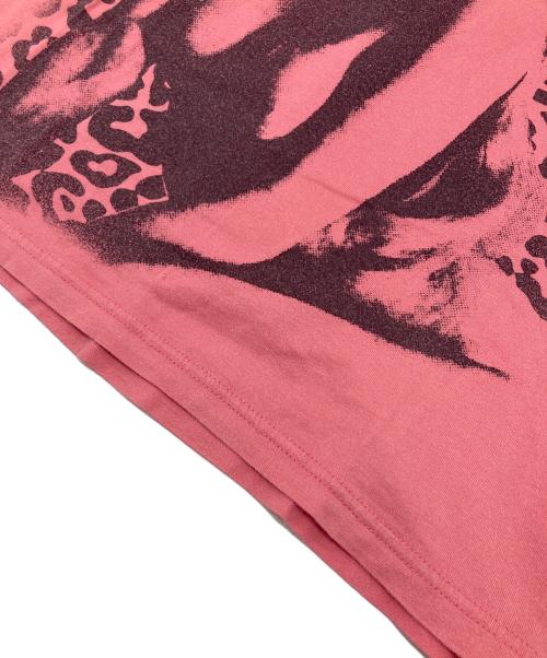Hysteric Glamour（ヒステリックグラマー）Hysteric Glamour (ヒステリックグラマー) レオパード柄 ヒスガール Tシャツ　グラフィックTシャツ ピンク サイズ:Sの古着・服飾アイテム