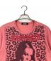 Hysteric Glamour (ヒステリックグラマー) レオパード柄 ヒスガール Tシャツ　グラフィックTシャツ ピンク サイズ:S：5000円