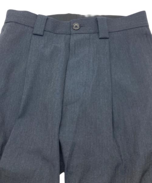 MARGARET HOWELL（マーガレットハウエル）MARGARET HOWELL (マーガレットハウエル) DRY WOOL COTTON GABARDINE トラウザーズ　ドライウールコットンギャバジン　日本製 ネイビー サイズ:Sの古着・服飾アイテム