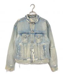Denim & Supply Ralph Lauren（デニム＆サプライ ラルフローレン）の古着「デニムジャケット　ダメージデニム　メキシコデニム」｜ブルー