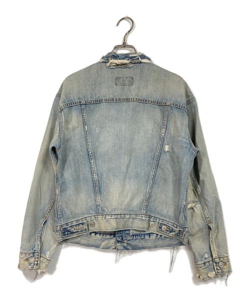 Denim & Supply Ralph Lauren（デニム＆サプライ ラルフローレン）DENIM & SUPPLY RALPH LAUREN (デニム＆サプライ ラルフローレン) デニムジャケット　ダメージデニム　メキシコデニム ブルー サイズ:Sの古着・服飾アイテム