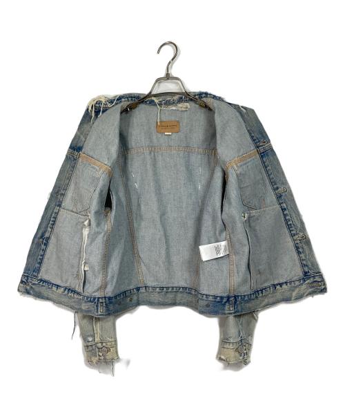 Denim & Supply Ralph Lauren（デニム＆サプライ ラルフローレン）DENIM & SUPPLY RALPH LAUREN (デニム＆サプライ ラルフローレン) デニムジャケット　ダメージデニム　メキシコデニム ブルー サイズ:Sの古着・服飾アイテム