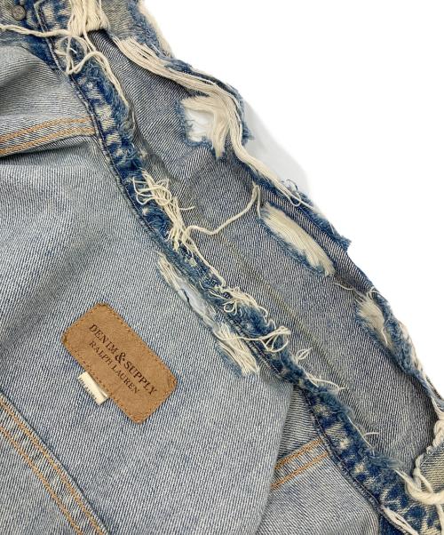 Denim & Supply Ralph Lauren（デニム＆サプライ ラルフローレン）DENIM & SUPPLY RALPH LAUREN (デニム＆サプライ ラルフローレン) デニムジャケット　ダメージデニム　メキシコデニム ブルー サイズ:Sの古着・服飾アイテム