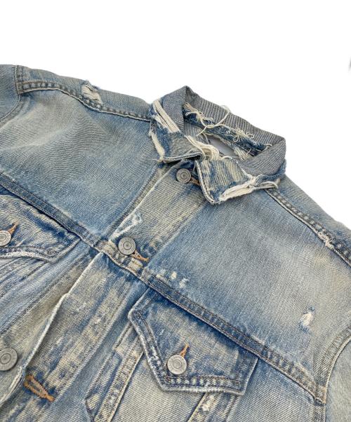 Denim & Supply Ralph Lauren（デニム＆サプライ ラルフローレン）DENIM & SUPPLY RALPH LAUREN (デニム＆サプライ ラルフローレン) デニムジャケット　ダメージデニム　メキシコデニム ブルー サイズ:Sの古着・服飾アイテム