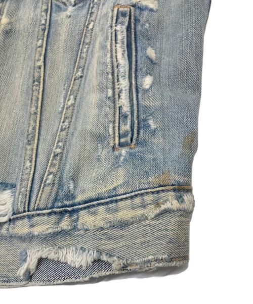 Denim & Supply Ralph Lauren（デニム＆サプライ ラルフローレン）DENIM & SUPPLY RALPH LAUREN (デニム＆サプライ ラルフローレン) デニムジャケット　ダメージデニム　メキシコデニム ブルー サイズ:Sの古着・服飾アイテム