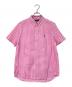 POLO RALPH LAUREN（ポロ・ラルフローレン）の古着「半袖チェックシャツ」｜ピンク
