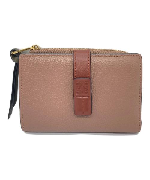 LOEWE（ロエベ）LOEWE (ロエベ) バーティカルウォレット　折りたたみ財布　レザー財布 ベージュ サイズ:実寸参照の古着・服飾アイテム