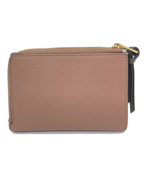 LOEWE（ロエベ）LOEWE (ロエベ) バーティカルウォレット　折りたたみ財布　レザー財布 ベージュ サイズ:実寸参照の古着・服飾アイテム