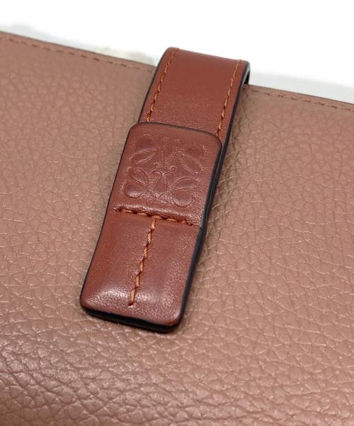 LOEWE（ロエベ）LOEWE (ロエベ) バーティカルウォレット　折りたたみ財布　レザー財布 ベージュ サイズ:実寸参照の古着・服飾アイテム